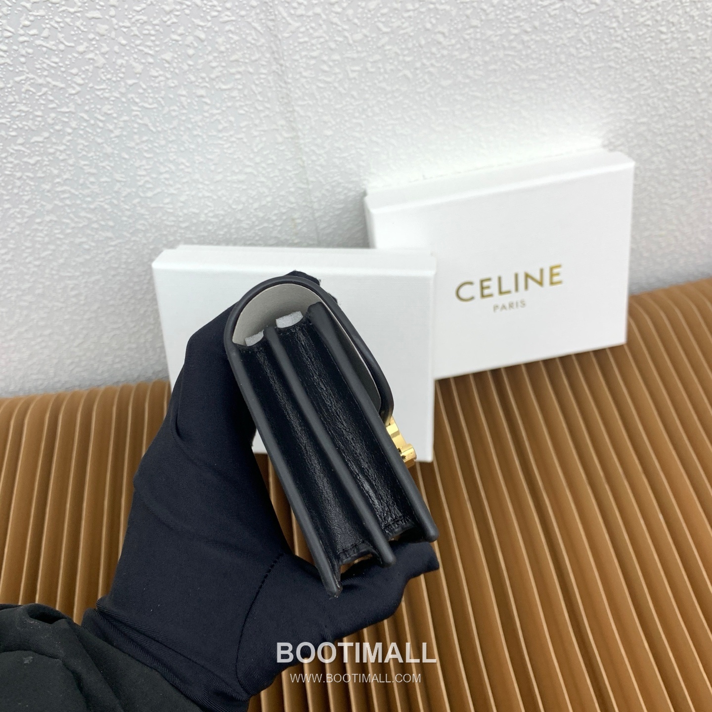 Celine Triomphe Glossy Calfskin Business Card Holder 셀린느 트리옹프 글로시 카프스킨 명함지갑 10062 10.5cm 5
