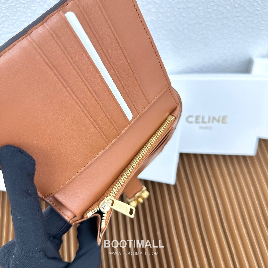 Celine Victoire Medium Wallet in Calfskin 셀린느 빅투아르 미디엄 카프스킨 지갑 10912 14cm 8