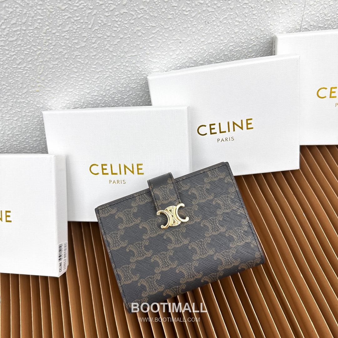 Celine Victoire Medium Wallet in Calfskin 셀린느 빅투아르 미디엄 카프스킨 지갑 10912 14cm 1