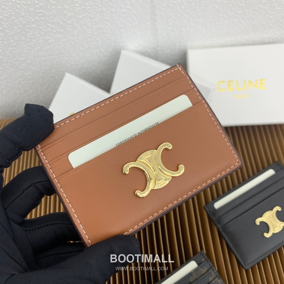 Celine Triomphe Canvas Card Holder 셀린느 트리옹프 캔버스 카드홀더 10832 11cm 1