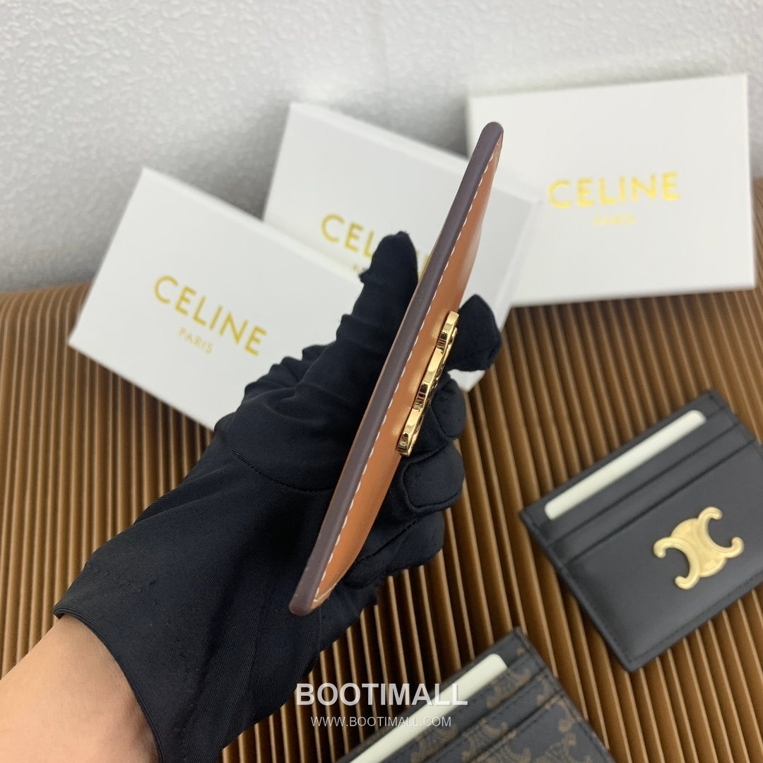 Celine Triomphe Canvas Card Holder 셀린느 트리옹프 캔버스 카드홀더 10832 11cm 3