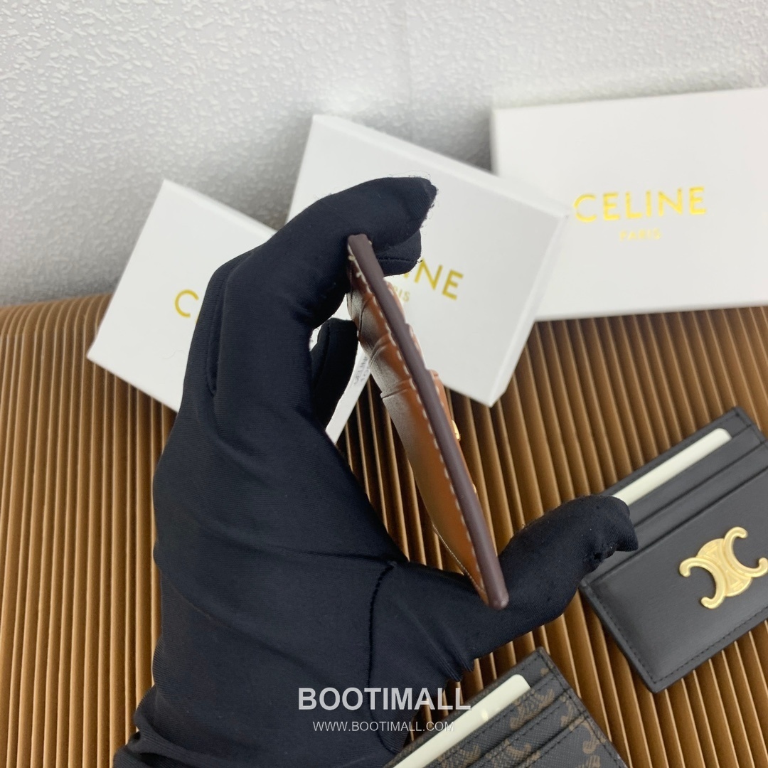 Celine Triomphe Canvas Card Holder 셀린느 트리옹프 캔버스 카드홀더 10832 11cm 4