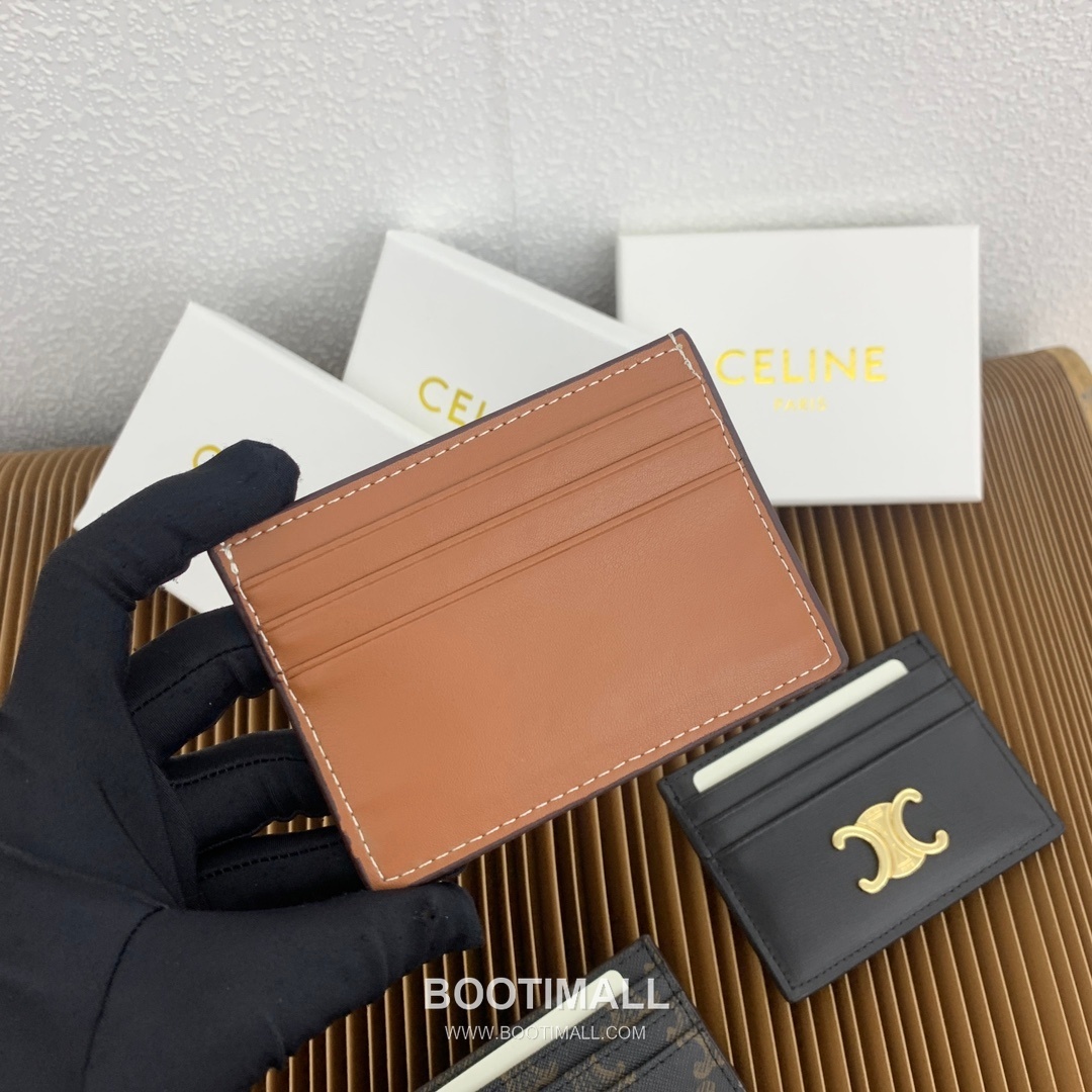 Celine Triomphe Canvas Card Holder 셀린느 트리옹프 캔버스 카드홀더 10832 11cm 8