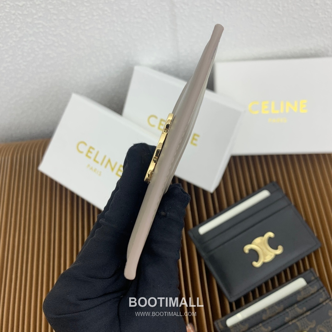 Celine Triomphe Canvas Card Holder 셀린느 트리옹프 캔버스 카드홀더 10832 11cm 3