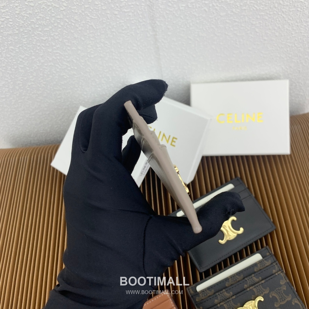 Celine Triomphe Canvas Card Holder 셀린느 트리옹프 캔버스 카드홀더 10832 11cm 4