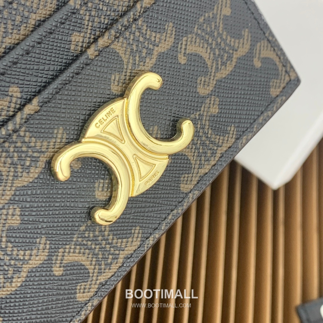 Celine Triomphe Canvas Card Holder 셀린느 트리옹프 캔버스 카드홀더 10832 11cm 5