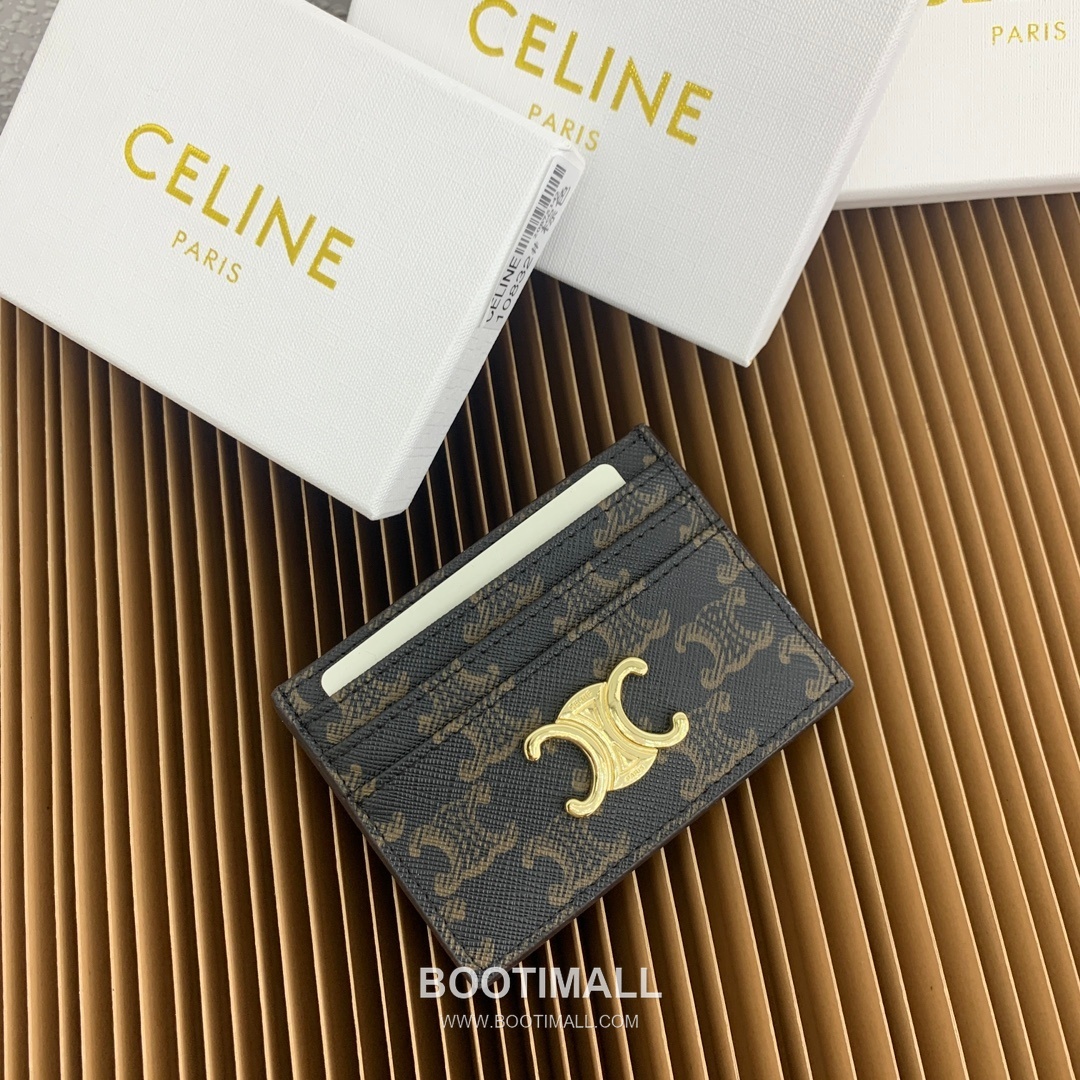 Celine Triomphe Canvas Card Holder 셀린느 트리옹프 캔버스 카드홀더 10832 11cm 9