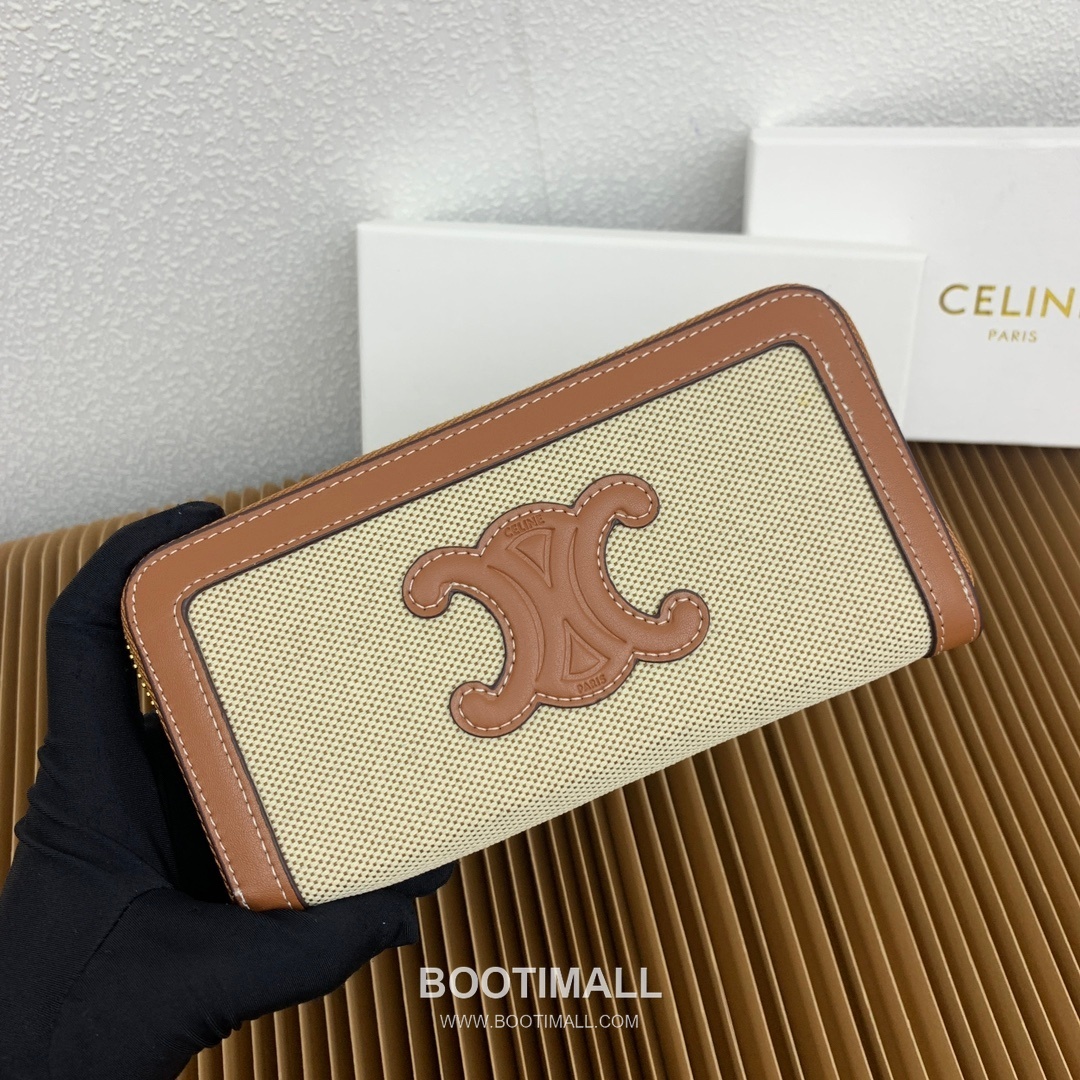 Celine Triomphe Cuir Large Zipped Wallet 셀린느 트리옹프 퀴르 라지 지퍼 지갑 10543 19cm 2