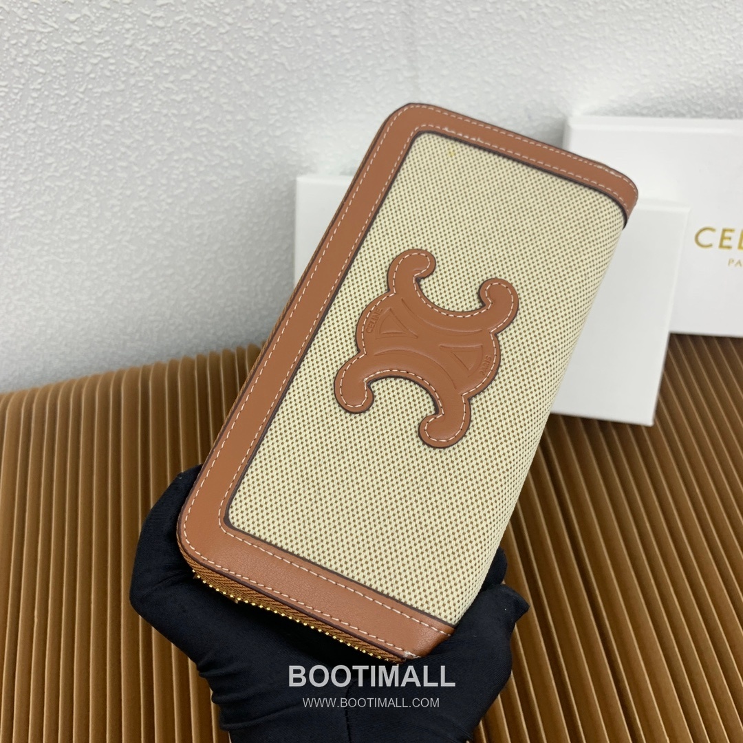 Celine Triomphe Cuir Large Zipped Wallet 셀린느 트리옹프 퀴르 라지 지퍼 지갑 10543 19cm 3