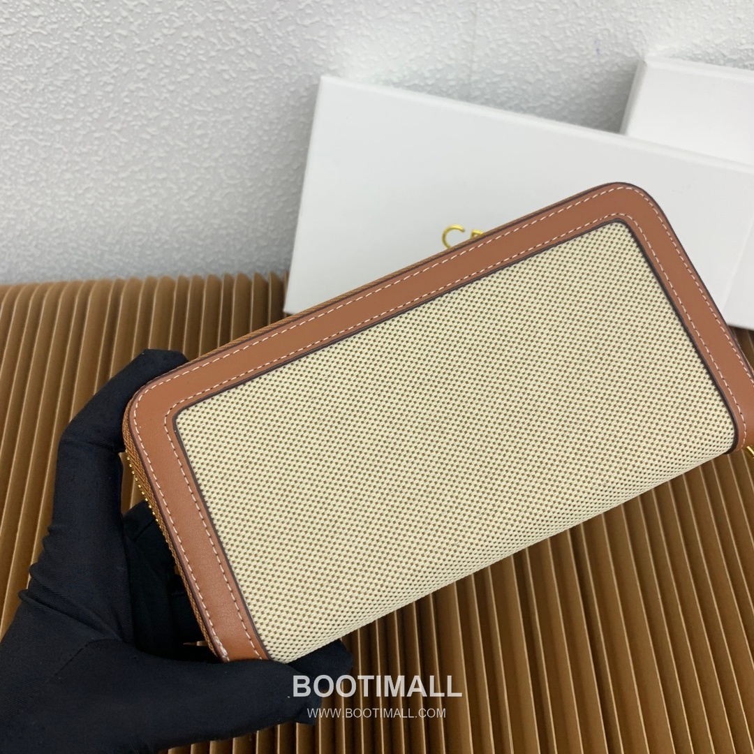 Celine Triomphe Cuir Large Zipped Wallet 셀린느 트리옹프 퀴르 라지 지퍼 지갑 10543 19cm 4