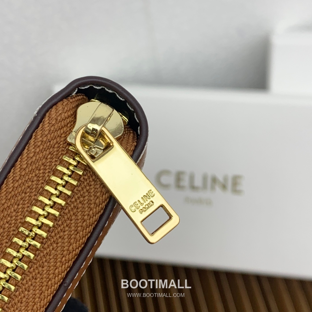 Celine Triomphe Cuir Large Zipped Wallet 셀린느 트리옹프 퀴르 라지 지퍼 지갑 10543 19cm 6