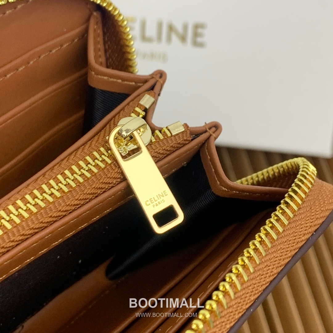 Celine Triomphe Cuir Large Zipped Wallet 셀린느 트리옹프 퀴르 라지 지퍼 지갑 10543 19cm 9