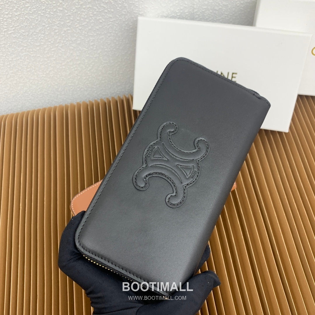 Celine Triomphe Cuir Smooth Calfskin Large Zipped Wallet 셀린느 트리옹프 퀴르 스무스 카프스킨 라지 지퍼 지갑 10543 19cm 2