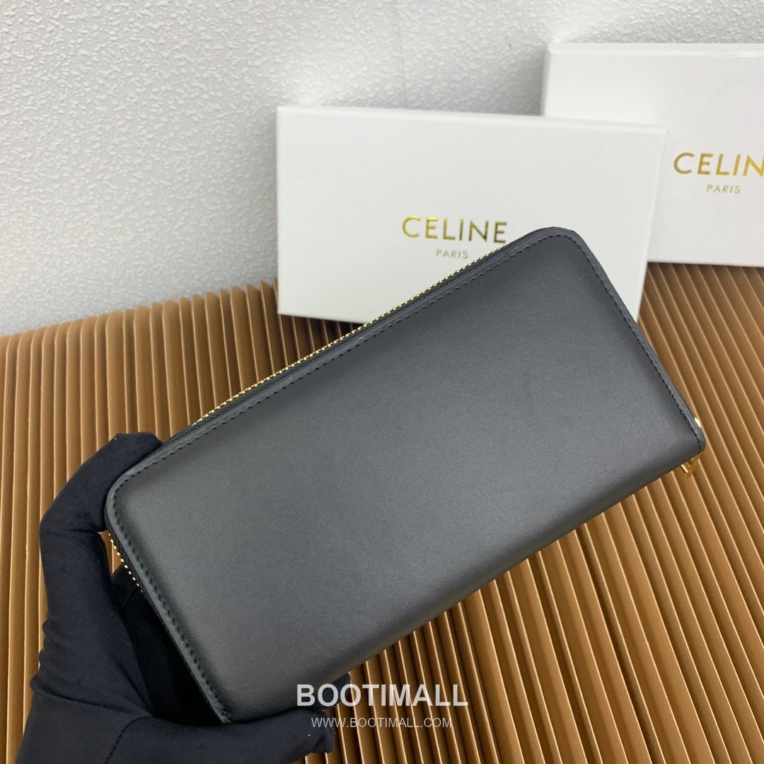 Celine Triomphe Cuir Smooth Calfskin Large Zipped Wallet 셀린느 트리옹프 퀴르 스무스 카프스킨 라지 지퍼 지갑 10543 19cm 3