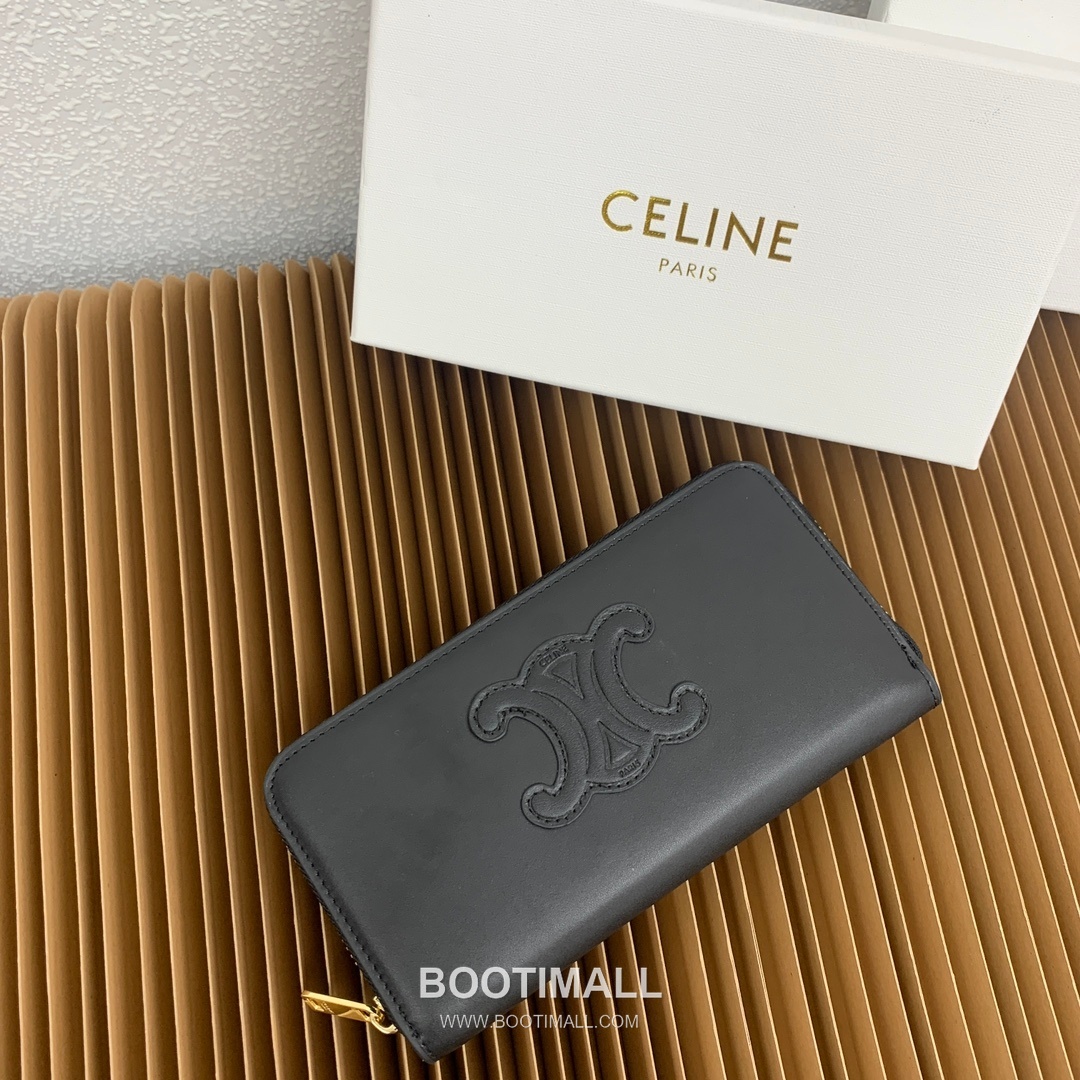 Celine Triomphe Cuir Smooth Calfskin Large Zipped Wallet 셀린느 트리옹프 퀴르 스무스 카프스킨 라지 지퍼 지갑 10543 19cm 8