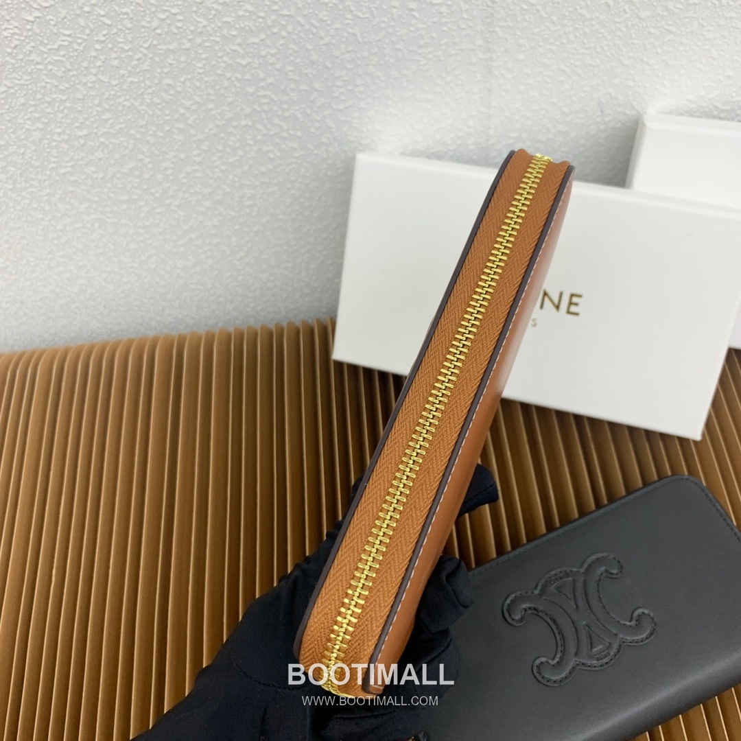 Celine Triomphe Cuir Smooth Calfskin Large Zipped Wallet 셀린느 트리옹프 퀴르 스무스 카프스킨 라지 지퍼 지갑 10543 19cm 4