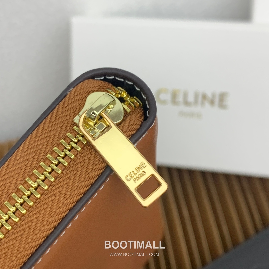 Celine Triomphe Cuir Smooth Calfskin Large Zipped Wallet 셀린느 트리옹프 퀴르 스무스 카프스킨 라지 지퍼 지갑 10543 19cm 5