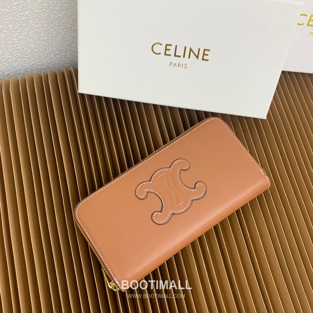 Celine Triomphe Cuir Smooth Calfskin Large Zipped Wallet 셀린느 트리옹프 퀴르 스무스 카프스킨 라지 지퍼 지갑 10543 19cm 9