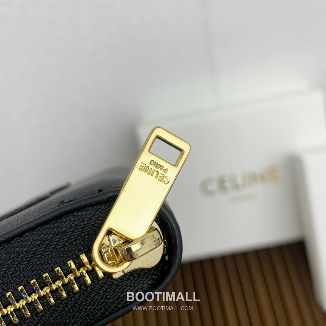 Celine Triomphe Cuir Smooth Calfskin Compact Zipped Wallet 셀린느 트리옹프 퀴르 스무스 카프스킨 컴팩트 지퍼 지갑 10533 10.5cm 7