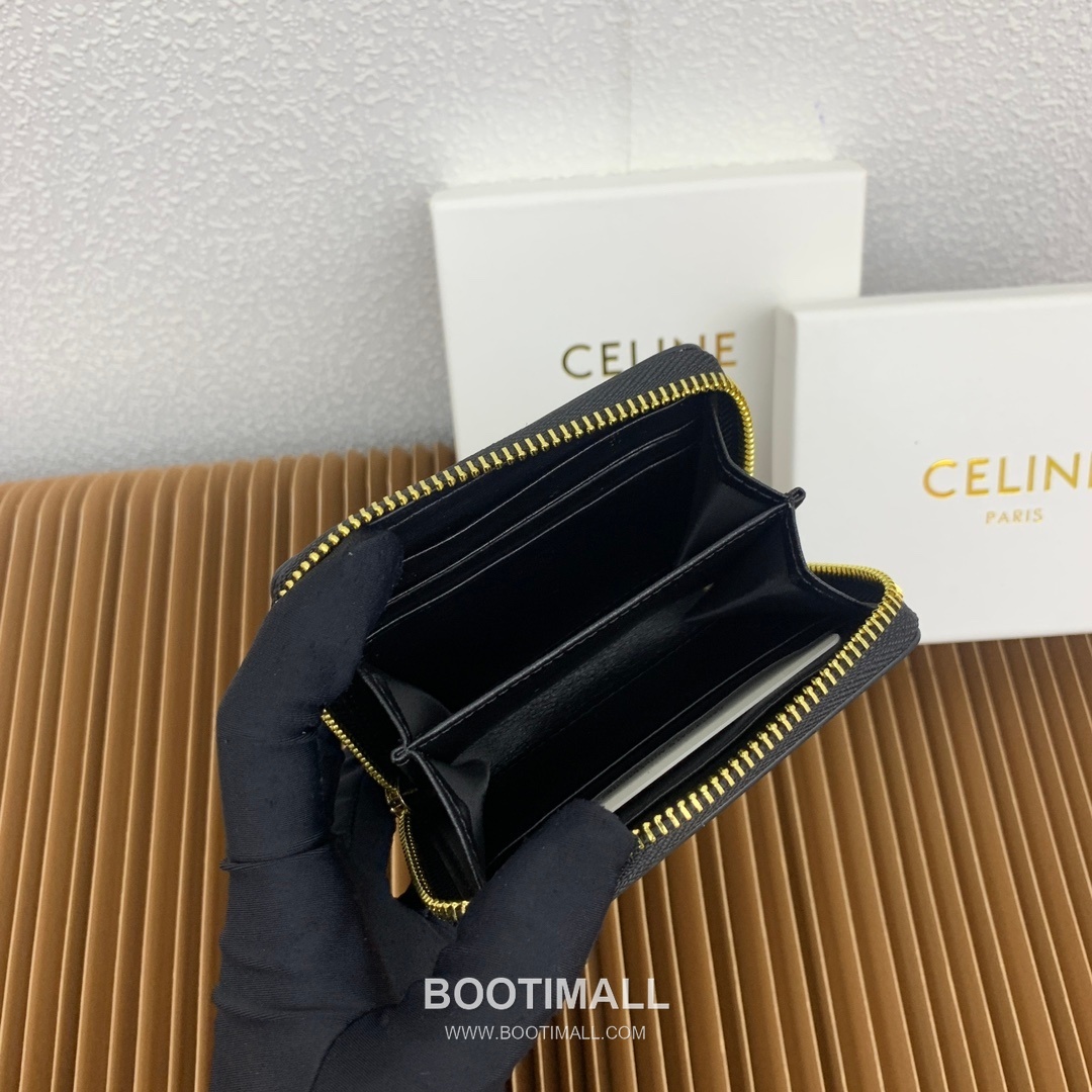 Celine Triomphe Cuir Smooth Calfskin Compact Zipped Wallet 셀린느 트리옹프 퀴르 스무스 카프스킨 컴팩트 지퍼 지갑 10533 10.5cm 8