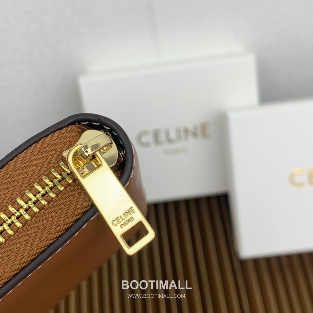 Celine Triomphe Cuir Smooth Calfskin Compact Zipped Wallet 셀린느 트리옹프 퀴르 스무스 카프스킨 컴팩트 지퍼 지갑 10533 10.5cm 7
