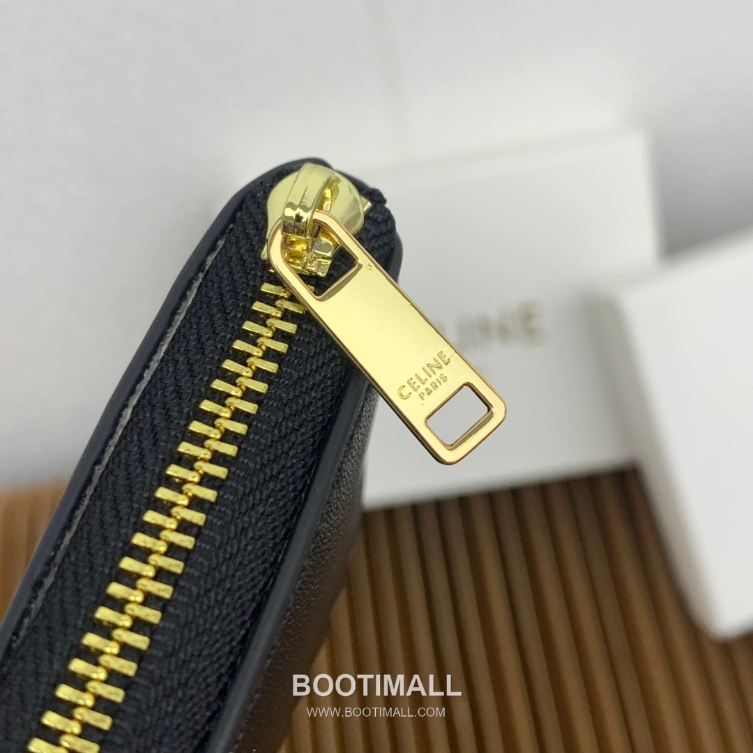 Celine Triomphe Smooth Calfskin Zipped Coin & Card Holder 셀린느 트리옹프 스무스 카프스킨 지퍼 코인 카드홀더 10663 13cm 6