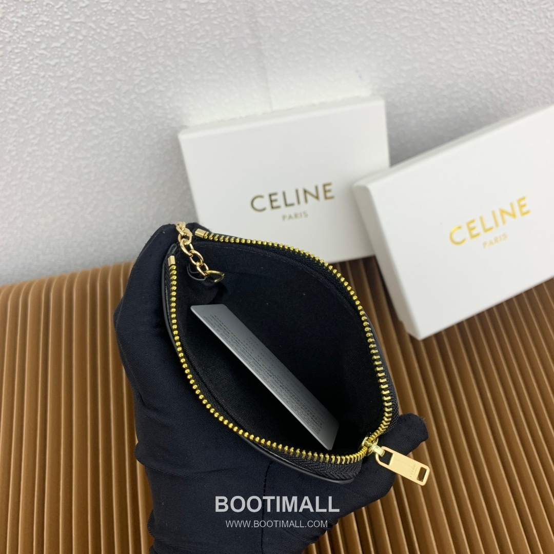 Celine Triomphe Smooth Calfskin Zipped Coin & Card Holder 셀린느 트리옹프 스무스 카프스킨 지퍼 코인 카드홀더 10663 13cm 7