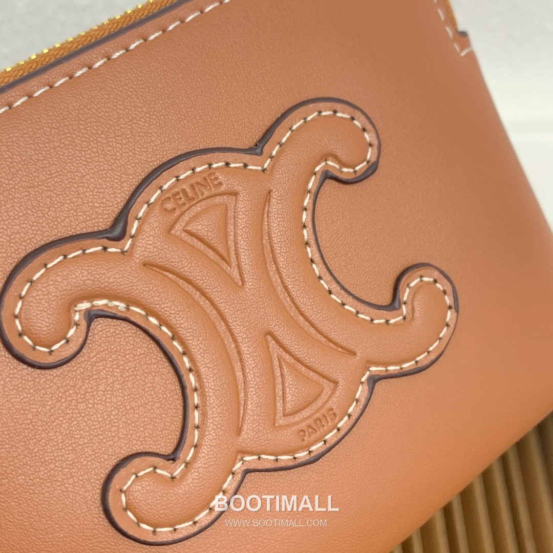 Celine Triomphe Smooth Calfskin Zipped Coin & Card Holder 셀린느 트리옹프 스무스 카프스킨 지퍼 코인 카드홀더 10663 13cm 7