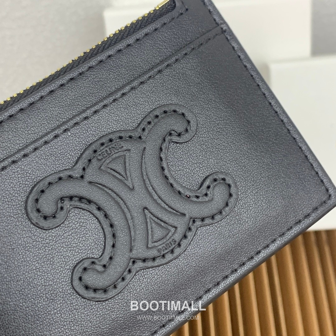 Celine Triomphe Glossy Calfskin Zipped Card Holder 셀린느 트리옹프 글로시 카프스킨 지퍼 카드홀더 10588 11cm 7