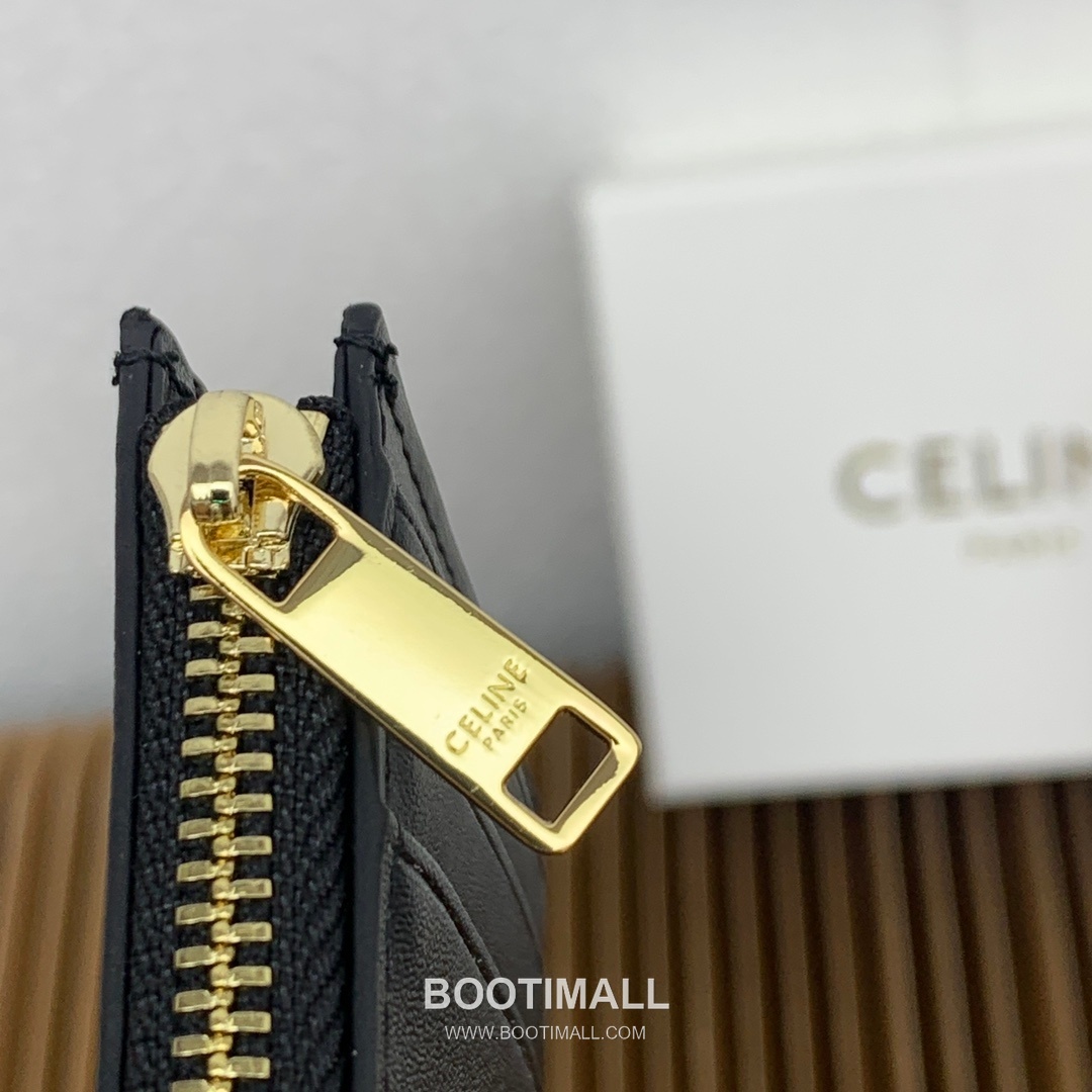 Celine Triomphe Glossy Calfskin Zipped Card Holder 셀린느 트리옹프 글로시 카프스킨 지퍼 카드홀더 10588 11cm 8