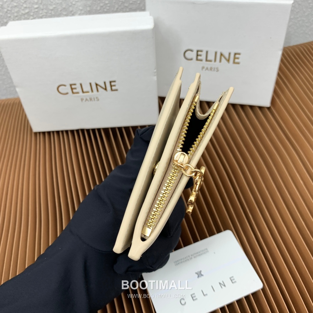Celine Triomphe Compact Wallet 셀린느 트리옹프 컴팩트 반지갑 10103 10.5cm 4