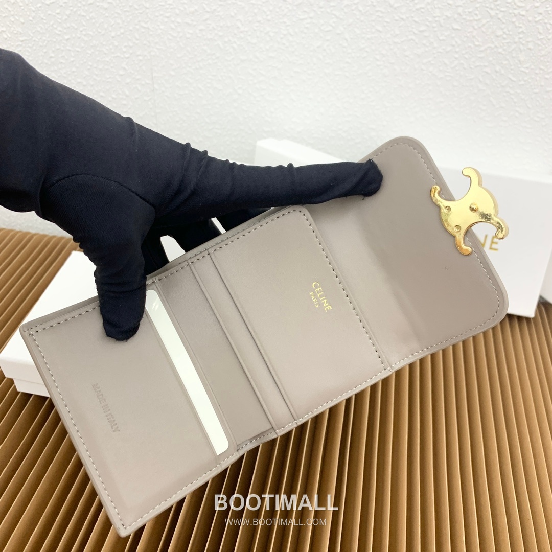 Celine Triomphe Canvas Small Wallet with Coin Pouch 셀린느 트리옹프 캔버스 스몰 지갑 16331 9.5cm 7