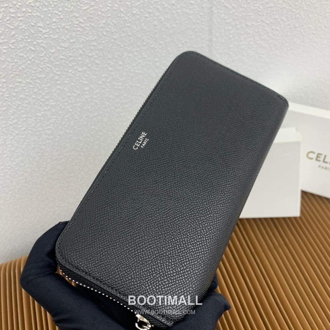 Celine Grained Calfskin Large Zipped Wallet 셀린느 그레인드 카프스킨 라지 지퍼 지갑 10552 19cm 3