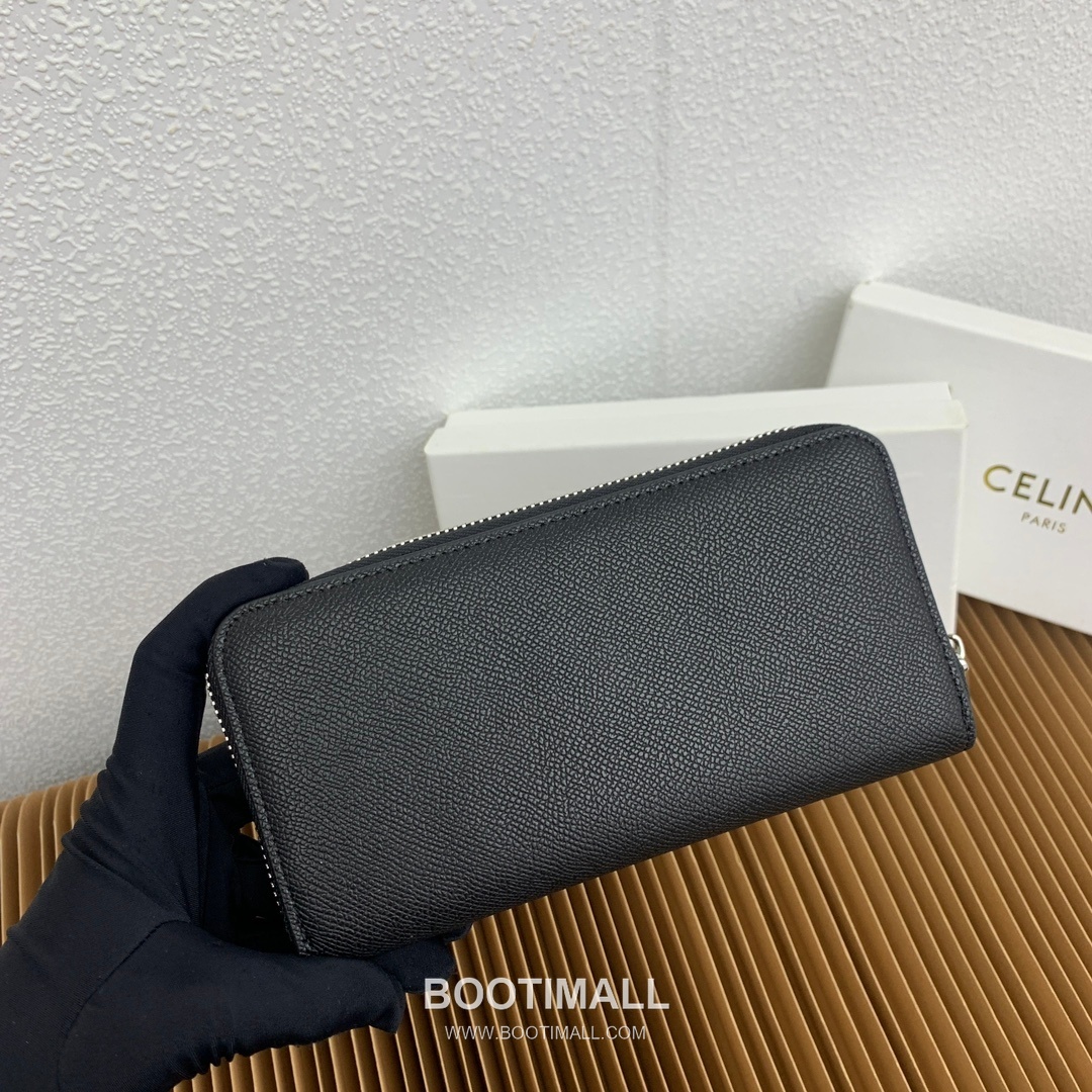 Celine Grained Calfskin Large Zipped Wallet 셀린느 그레인드 카프스킨 라지 지퍼 지갑 10552 19cm 4