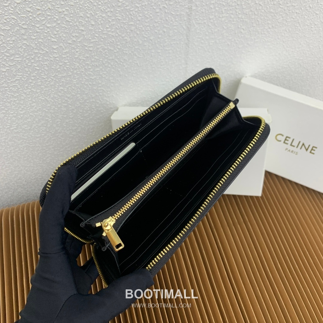Celine Triomphe Canvas C Charm Large Zipped Wallet 셀린느 트리옹프 캔버스 C 참 라지 지퍼 지갑 10552 19cm 8