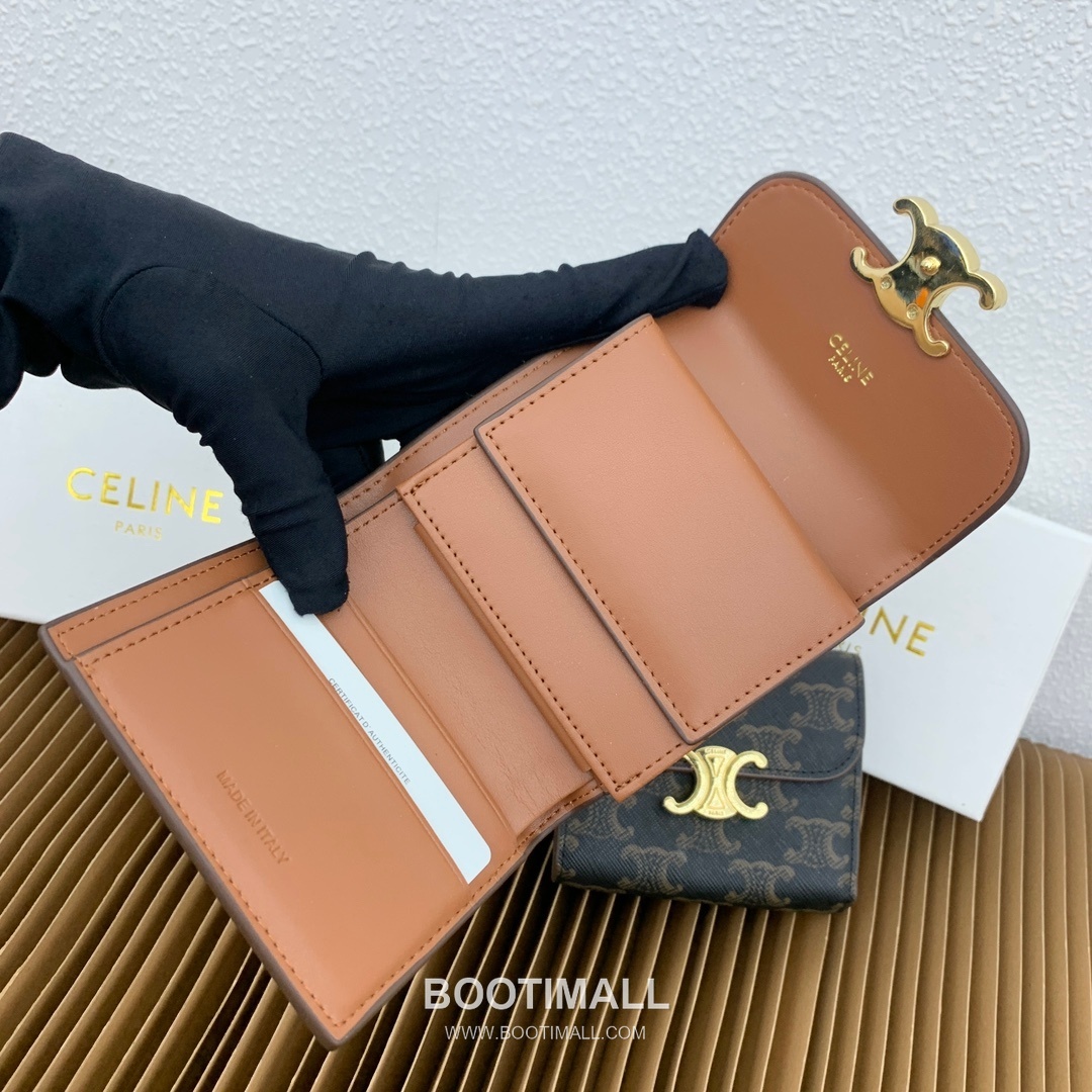 Celine Triomphe Canvas Small Wallet 셀린느 트리옹프 캔버스 스몰 지갑 66889 10.5cm 5
