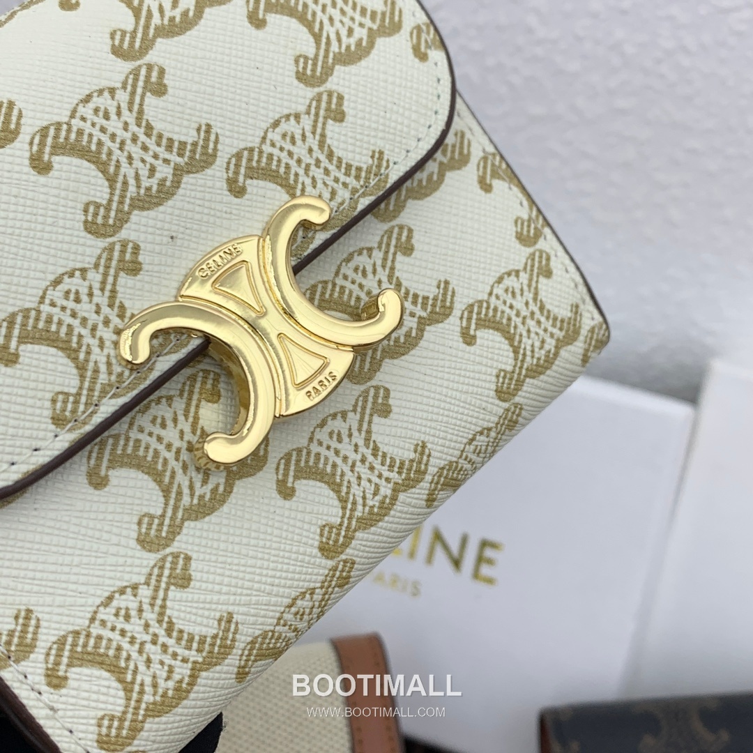 Celine Triomphe Canvas Small Wallet 셀린느 트리옹프 캔버스 스몰 지갑 66889 10.5cm 6