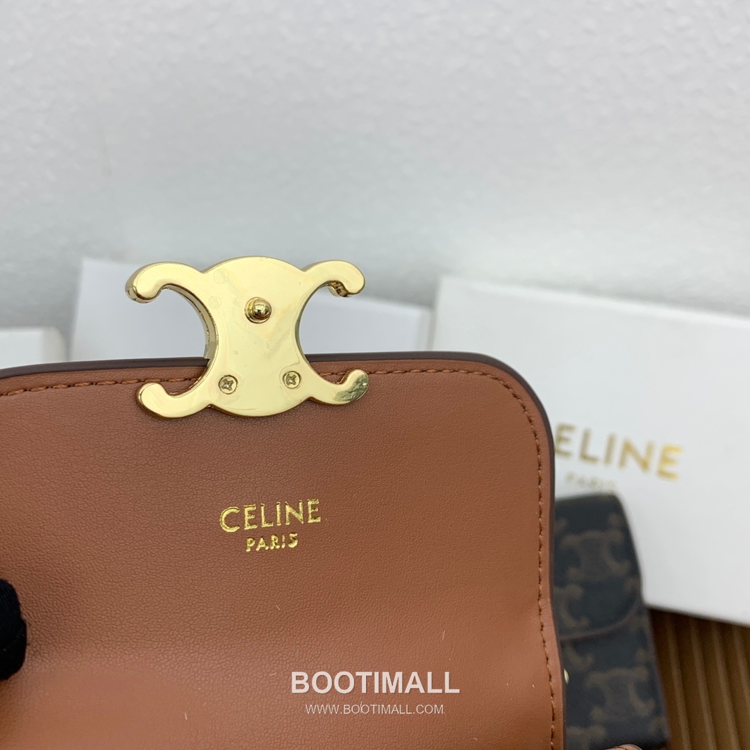 Celine Triomphe Canvas Small Wallet 셀린느 트리옹프 캔버스 스몰 지갑 66889 10.5cm 7