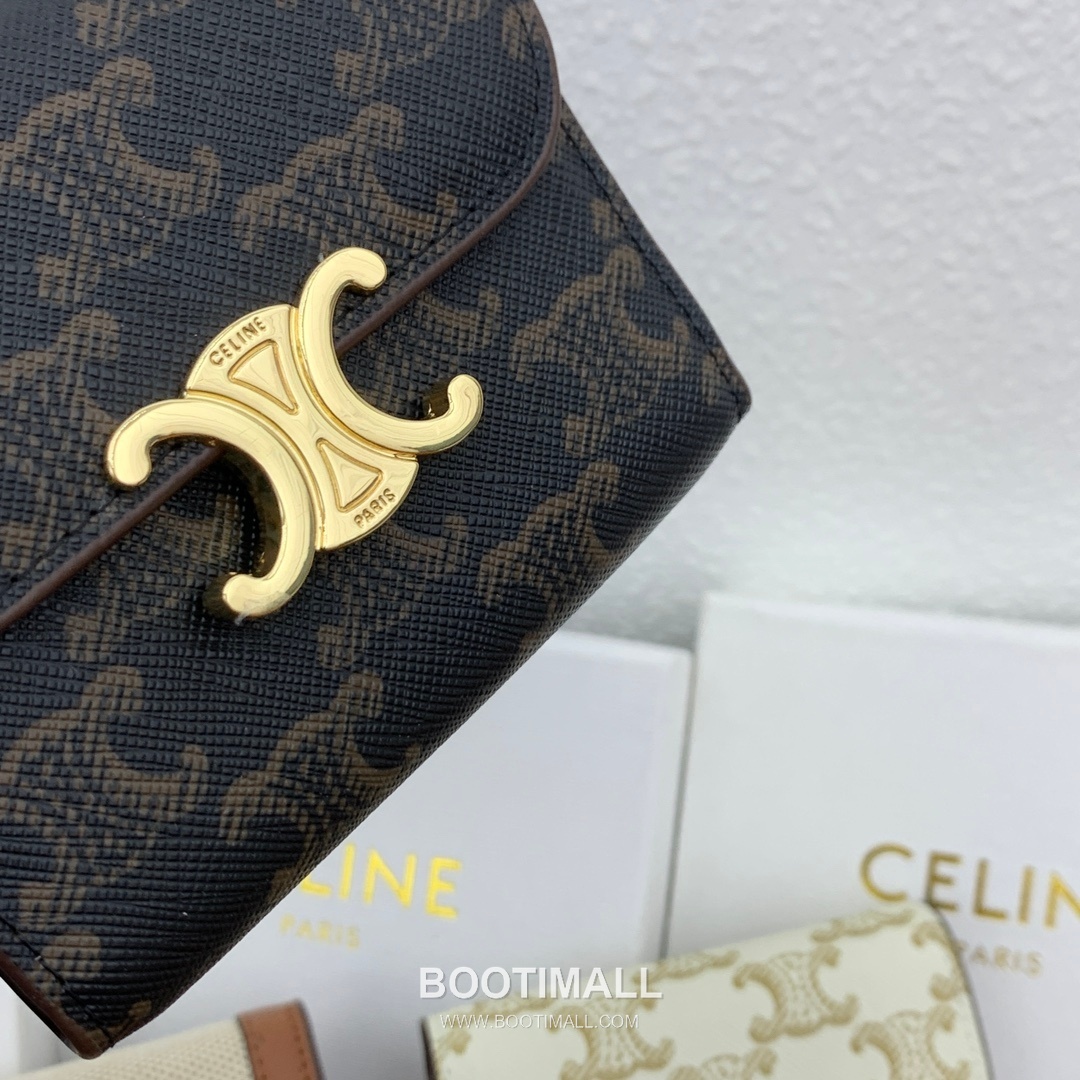 Celine Triomphe Canvas Small Wallet 셀린느 트리옹프 캔버스 스몰 지갑 66889 10.5cm 5