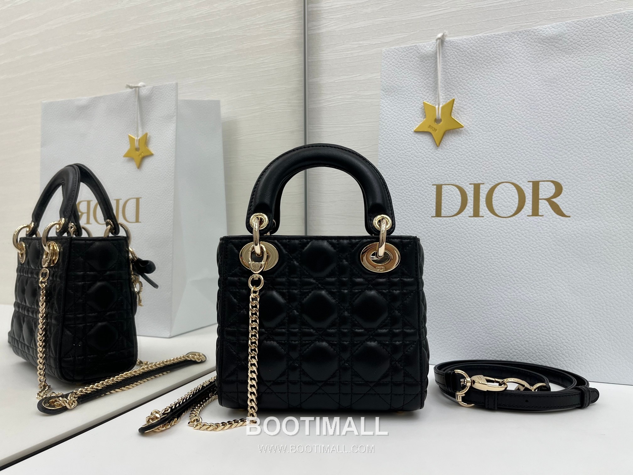 Dior Lady Dior Mini Cannage Lambskin Top Handle Bag 디올 레이디디올 미니 까나쥬 램스킨 토트백 17cm 2