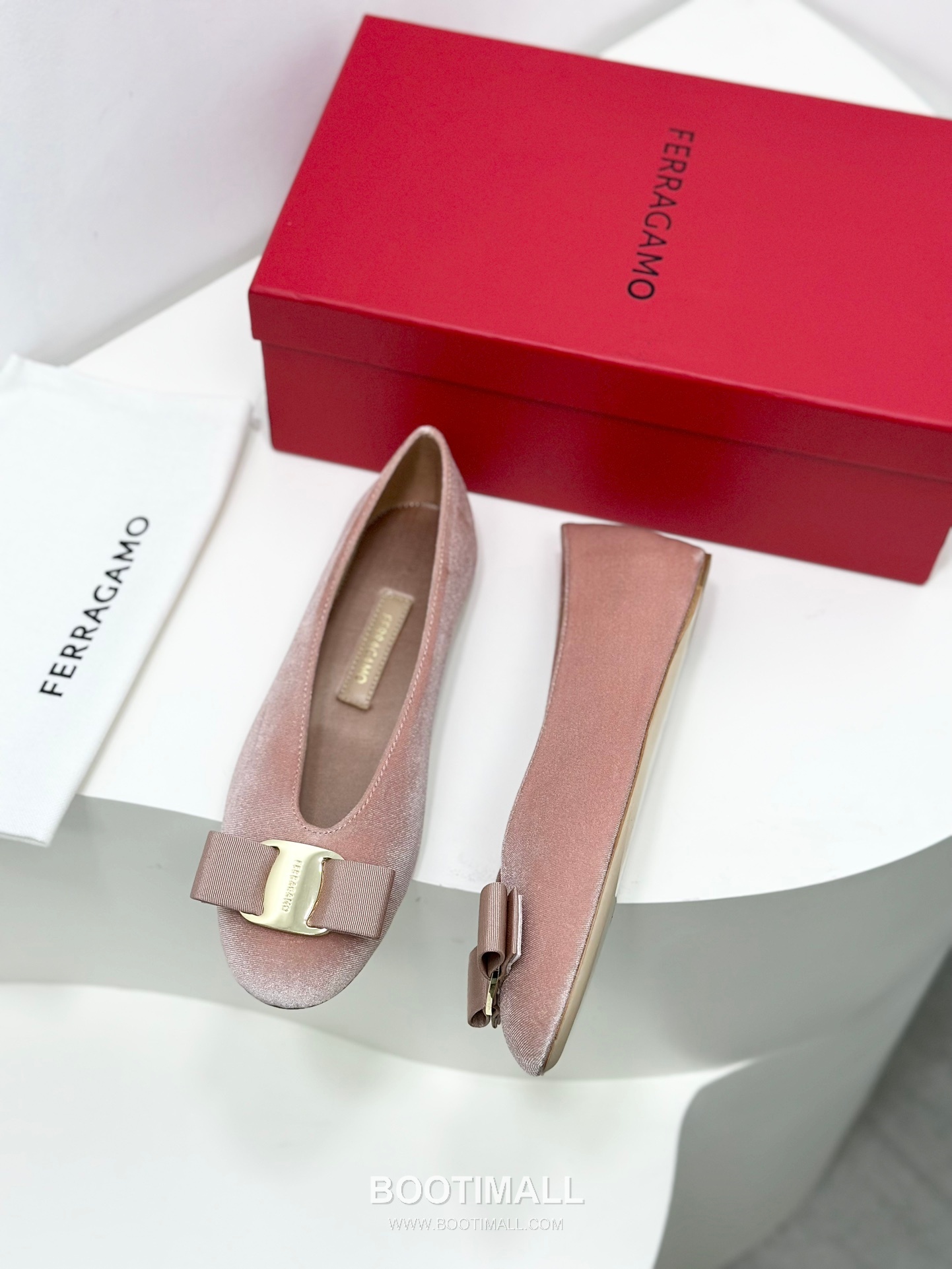 Salvatore Ferragamo Vara Bow Nappa Leather Ballet Flats 살바토레 페라가모 바라 리본 나파 레더 발레리나 플랫 504845 3cm 7