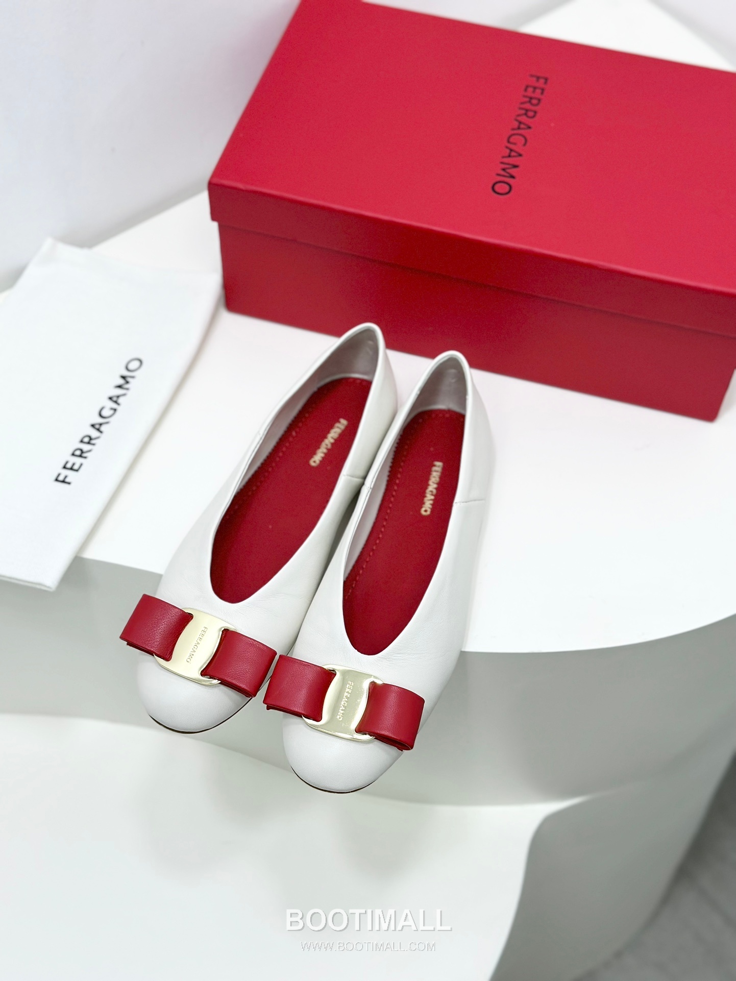 Salvatore Ferragamo Vara Bow Nappa Leather Ballet Flats 살바토레 페라가모 바라 리본 나파 레더 발레리나 플랫 504845 3cm 4