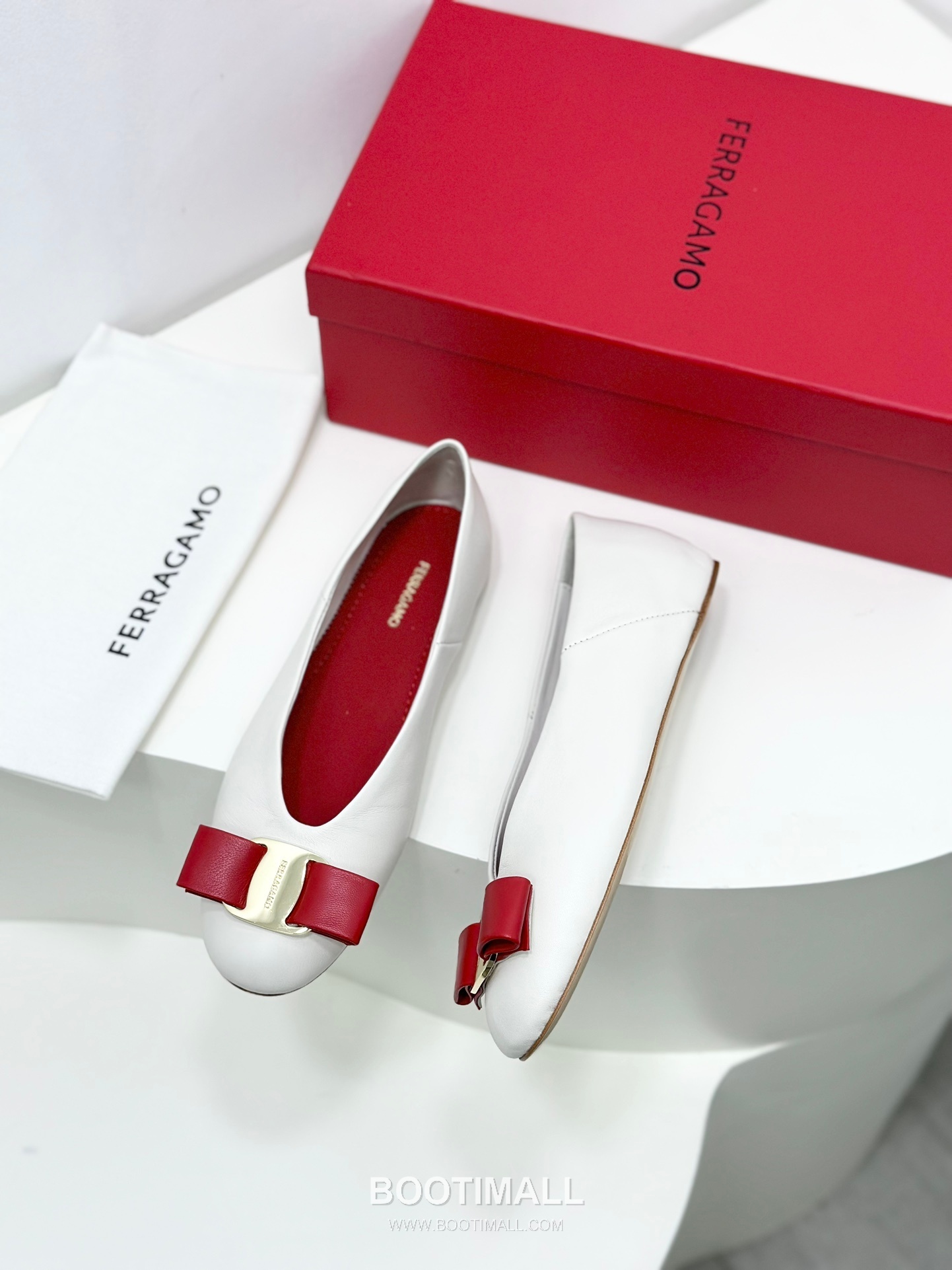 Salvatore Ferragamo Vara Bow Nappa Leather Ballet Flats 살바토레 페라가모 바라 리본 나파 레더 발레리나 플랫 504845 3cm 5