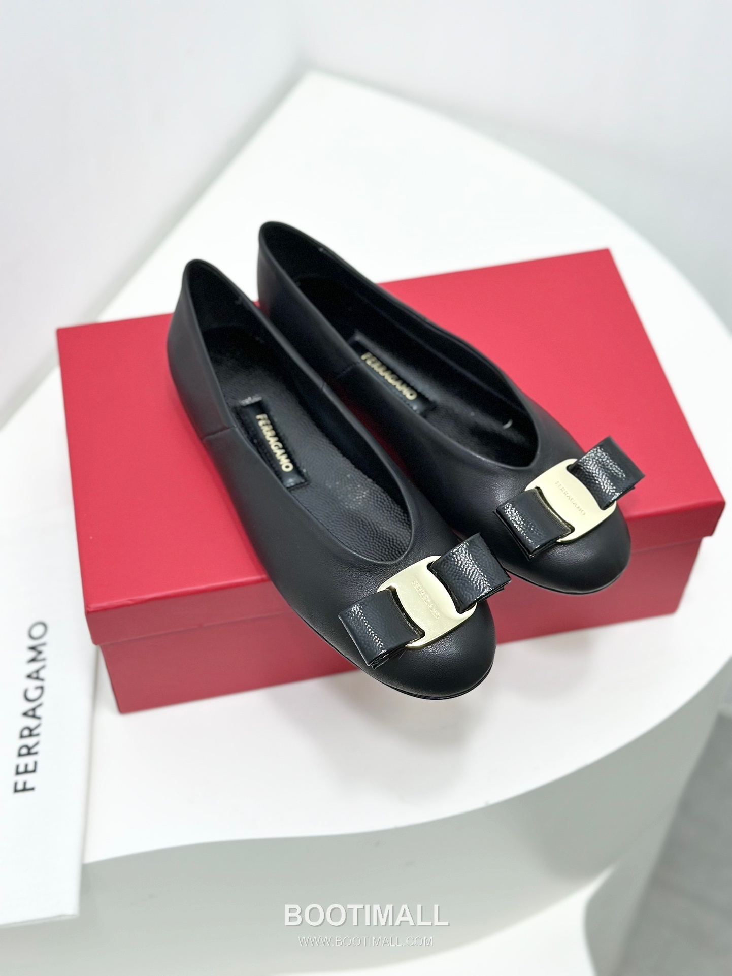 Salvatore Ferragamo Vara Bow Nappa Leather Ballet Flats 살바토레 페라가모 바라 리본 나파 레더 발레리나 플랫 504845 3cm 4