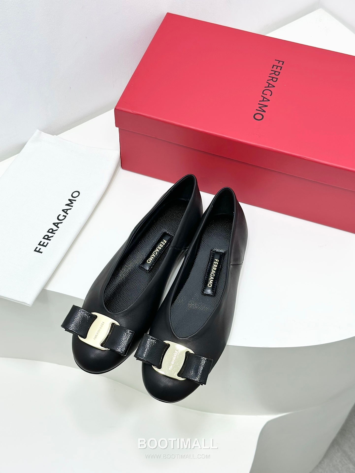 Salvatore Ferragamo Vara Bow Nappa Leather Ballet Flats 살바토레 페라가모 바라 리본 나파 레더 발레리나 플랫 504845 3cm 5