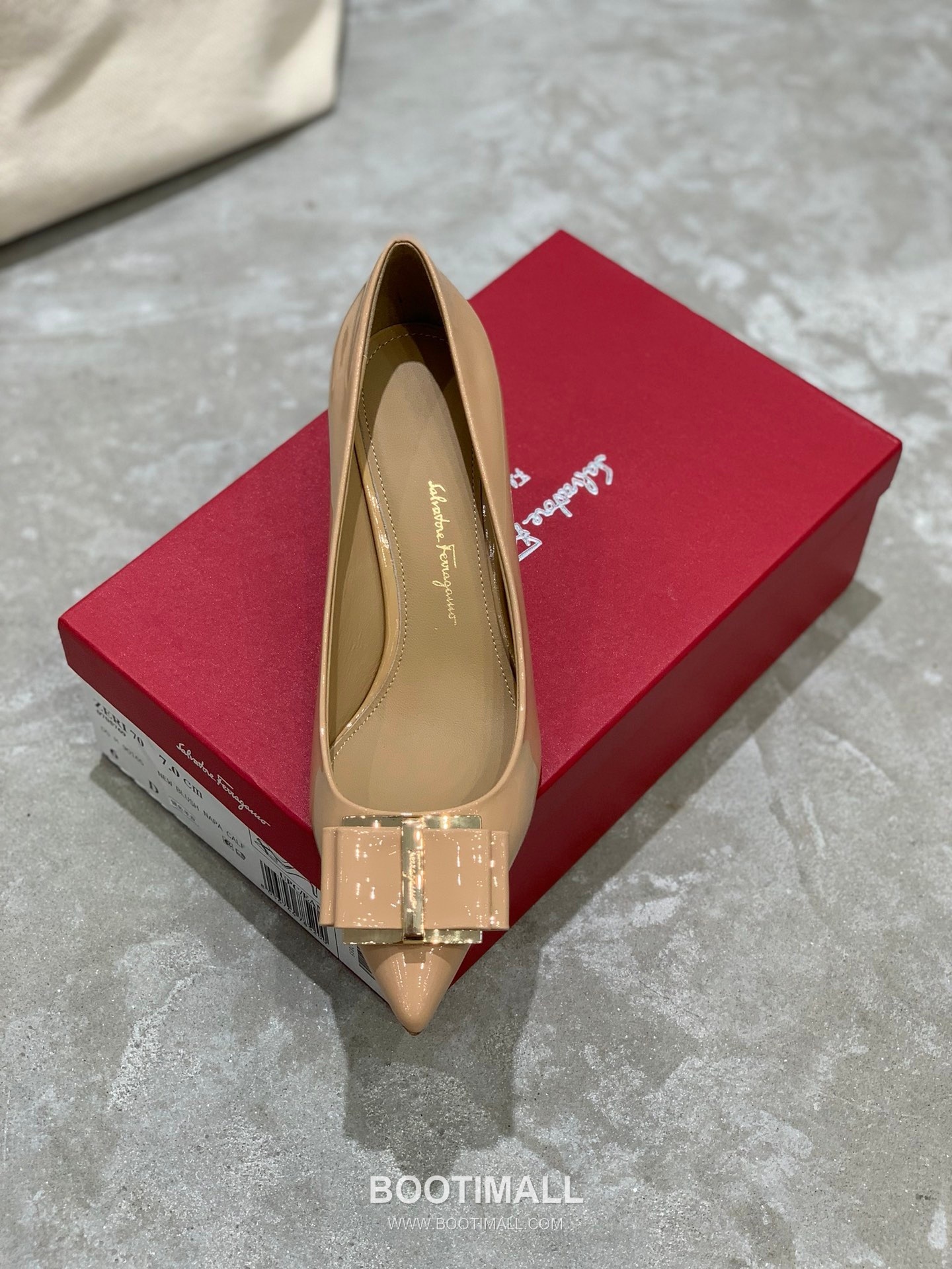 Salvatore Ferragamo Square Toe Calfskin Pump Heels 살바토레 페라가모 스퀘어 토 카프스킨 펌프스 힐 454039 7cm 5