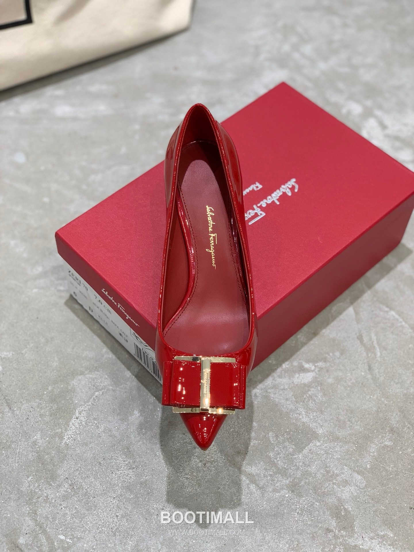 Salvatore Ferragamo Square Toe Calfskin Pump Heels 살바토레 페라가모 스퀘어 토 카프스킨 펌프스 힐 454039 7cm 5