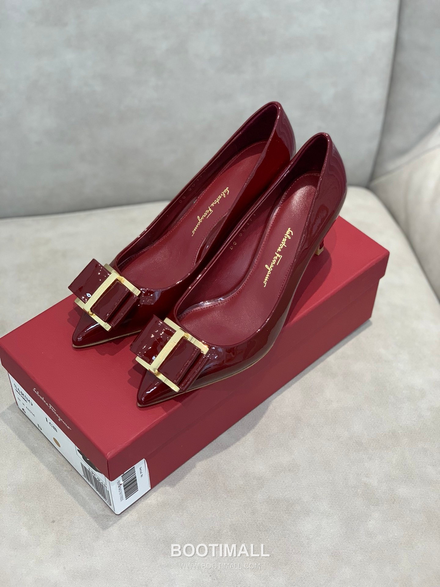 Salvatore Ferragamo Square Toe Calfskin Pump Heels 살바토레 페라가모 스퀘어 토 카프스킨 펌프스 힐 454039 7cm 1