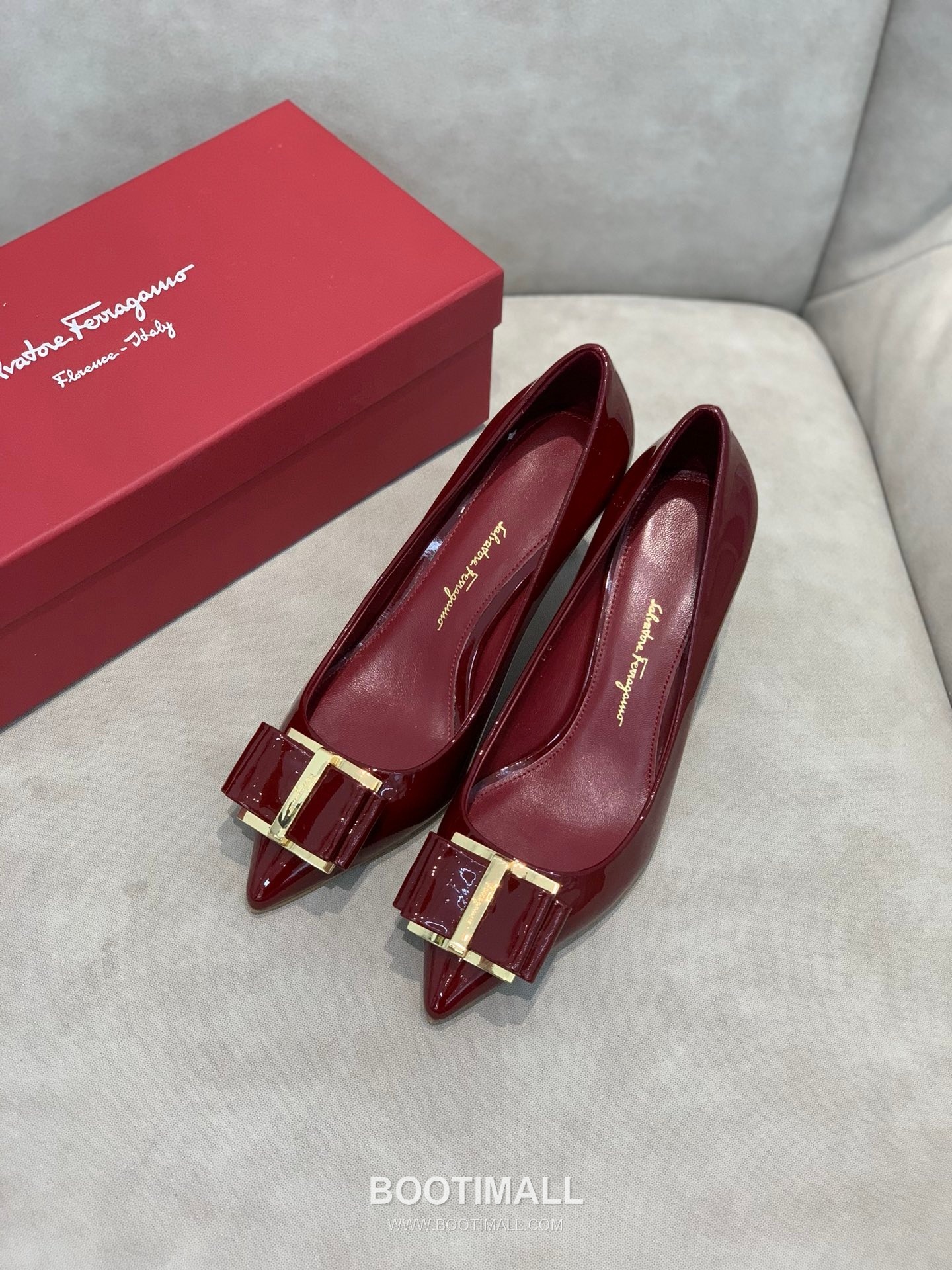 Salvatore Ferragamo Square Toe Calfskin Pump Heels 살바토레 페라가모 스퀘어 토 카프스킨 펌프스 힐 454039 7cm 2