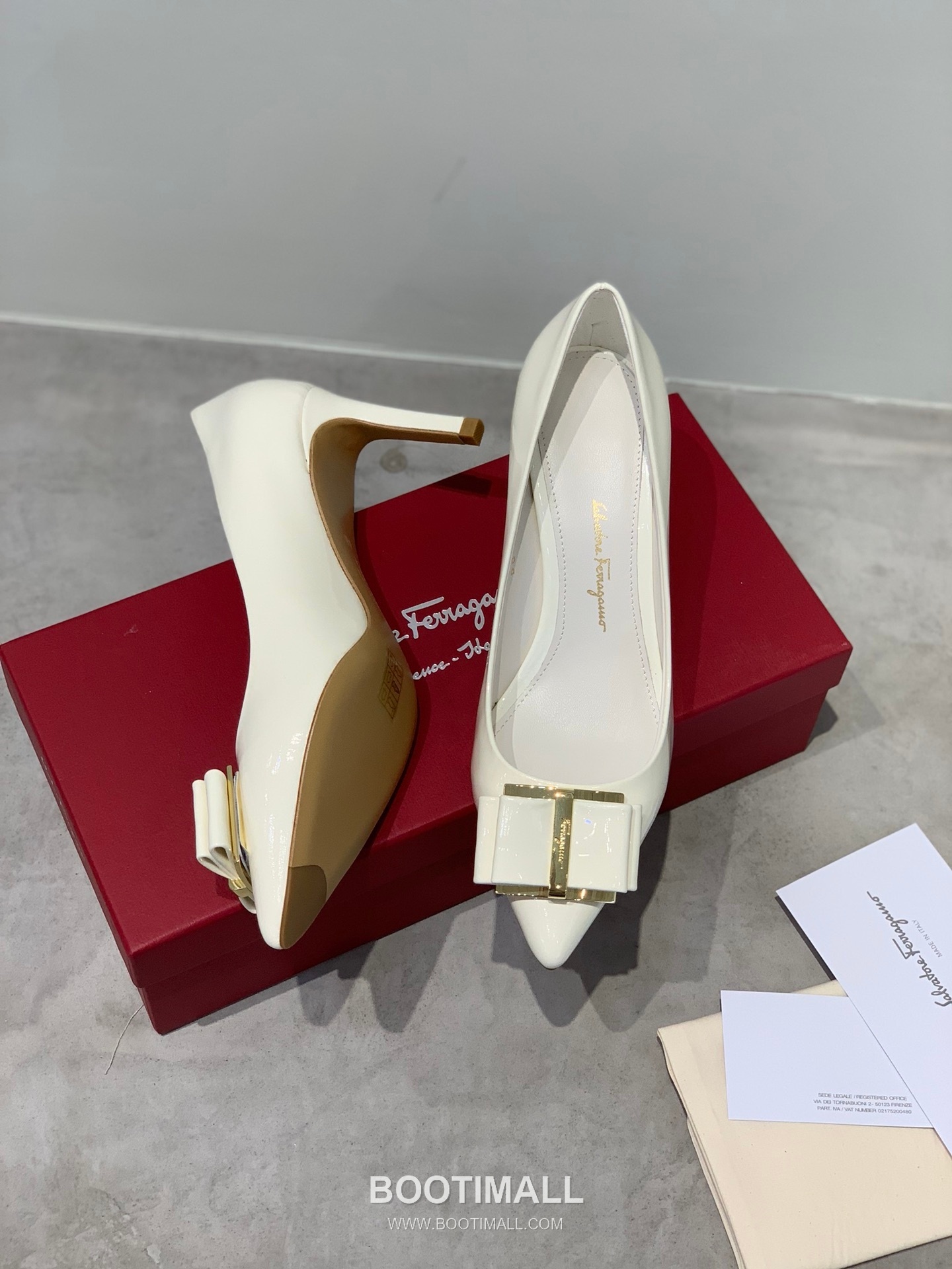 Salvatore Ferragamo Square Toe Calfskin Pump Heels 살바토레 페라가모 스퀘어 토 카프스킨 펌프스 힐 454039 7cm 3